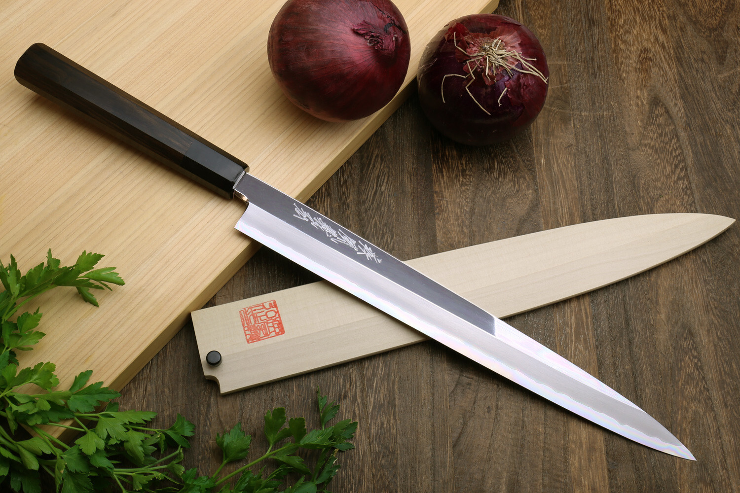 Yoshihiro Hongasumi Ginsanko Mirror Polished Stain Resistant Steel Yanagi