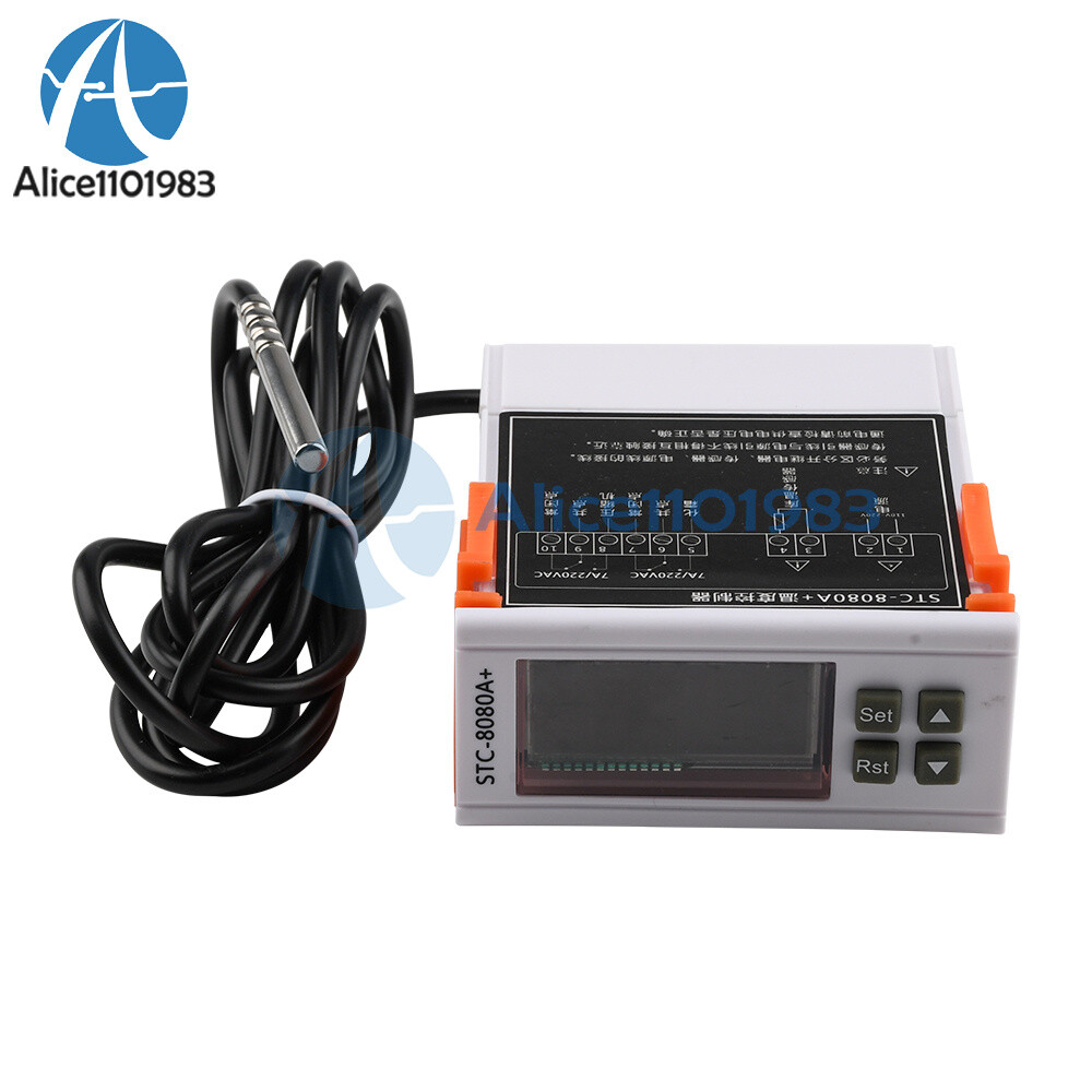 Digital STC-8080A+ Temperature Controller 12/24/220V Automatic Timing Thermostat
