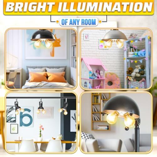 4 Pack E26 Light Socket Splitter Adapter Y-Shape Lamp Holder Converter