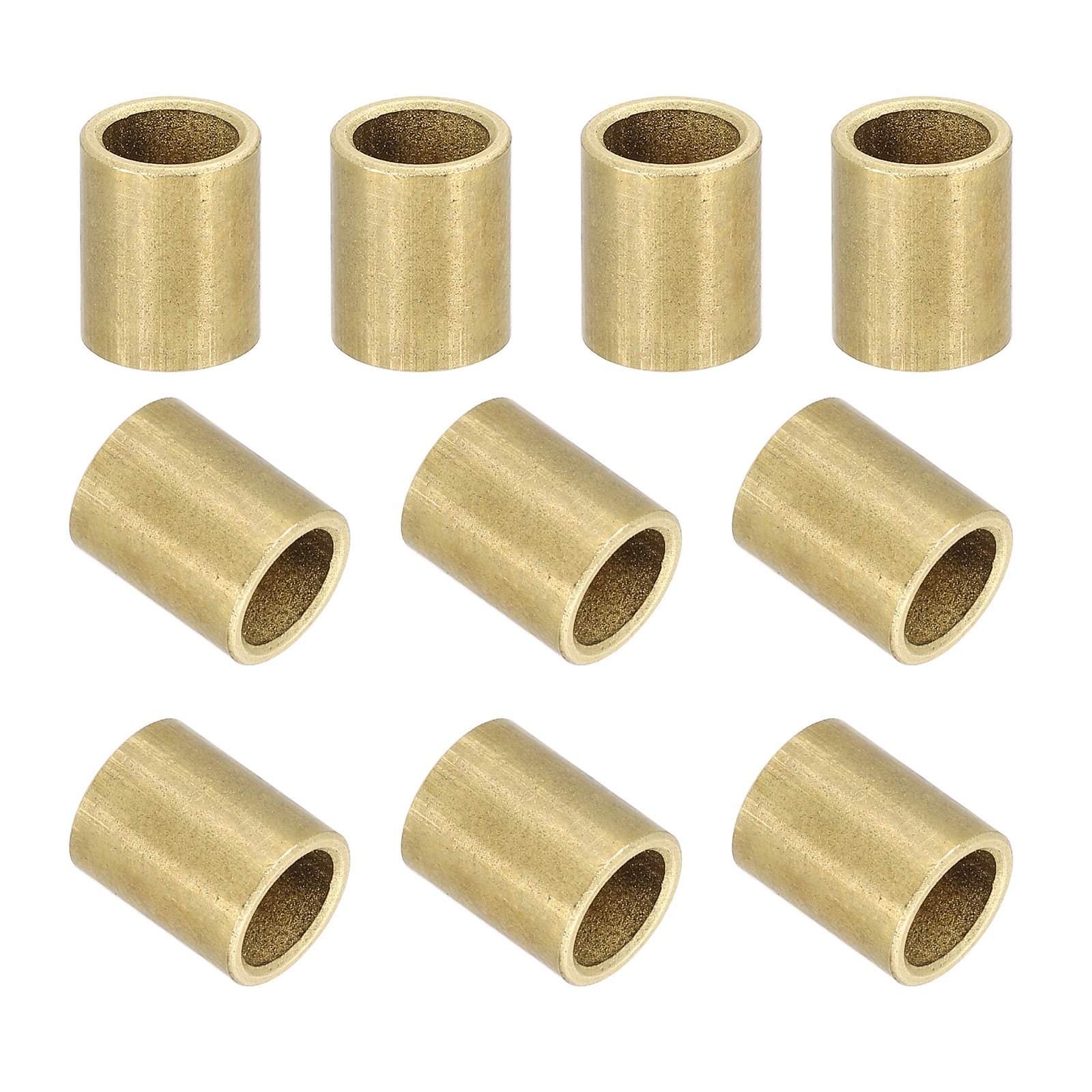 40Pcs 6mm  x 8mm x 10mm Sleeve Bearing Self-Lubricating Sintered Bronze Bushings