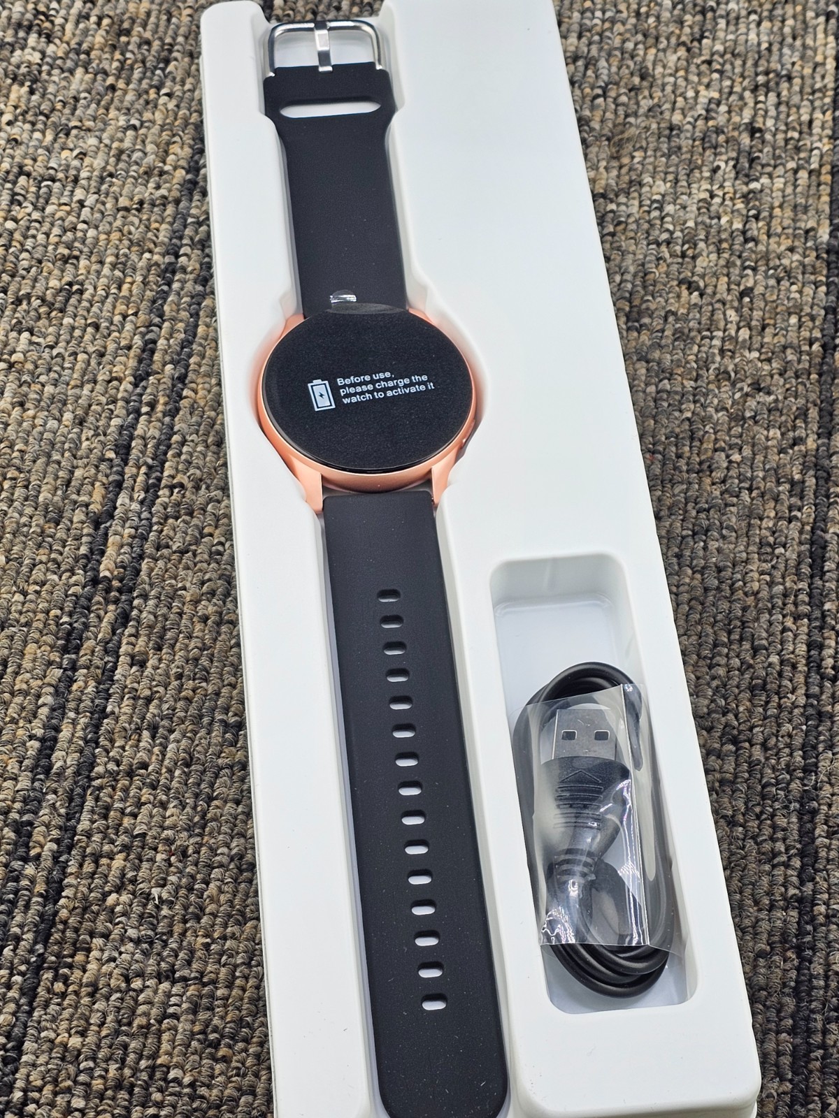 Letsfit E42: Black Bezel + Black Band Letsfit Smart Watch