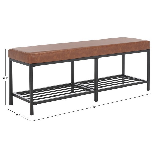 Safavieh YOMI 2 RAIL SHELF BENCH, Reduced Price 2172763074 BCH6404B