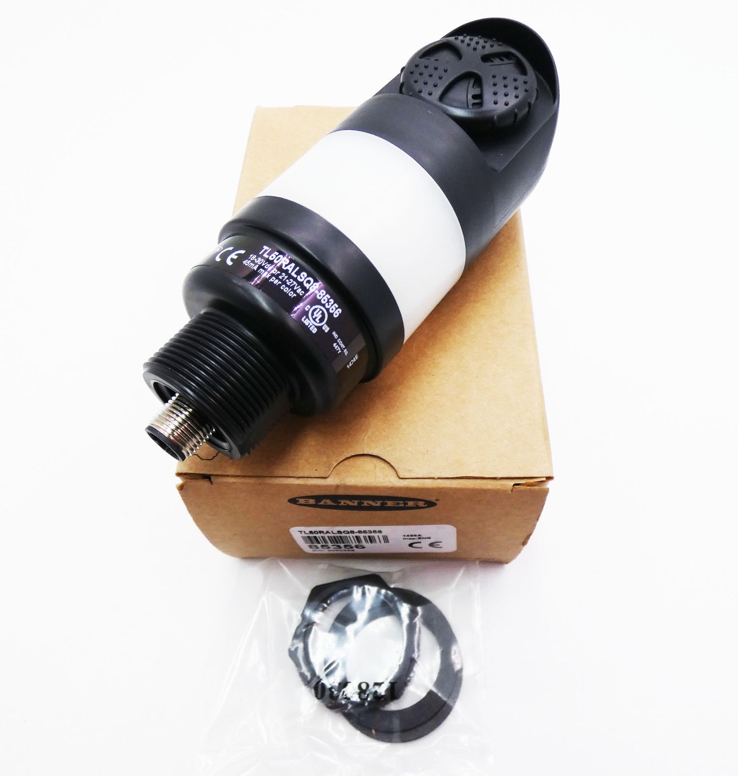 Banner TL50RALSQ8-85356 18-30VDC 21-27VAC 45mA Tower Light -Unused/Original Box-