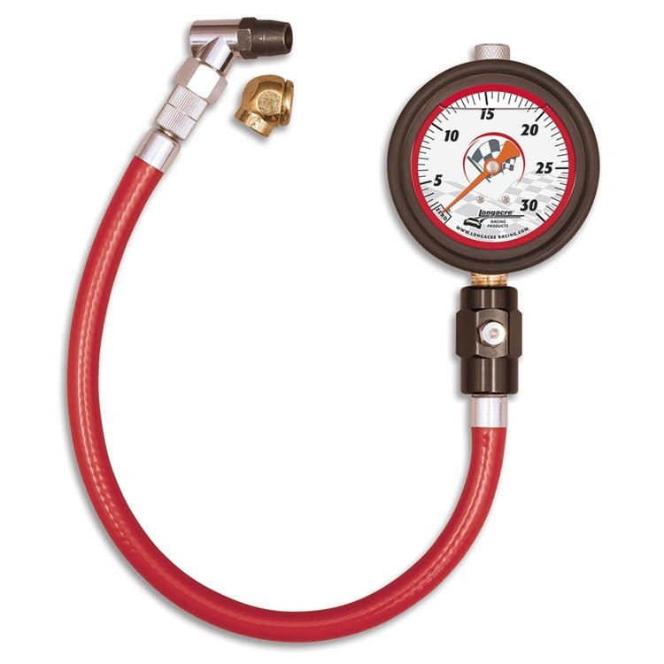 Longacre 52022 Liquid Filled 2½" GID Tire Gauge 0-30 by ½ lb