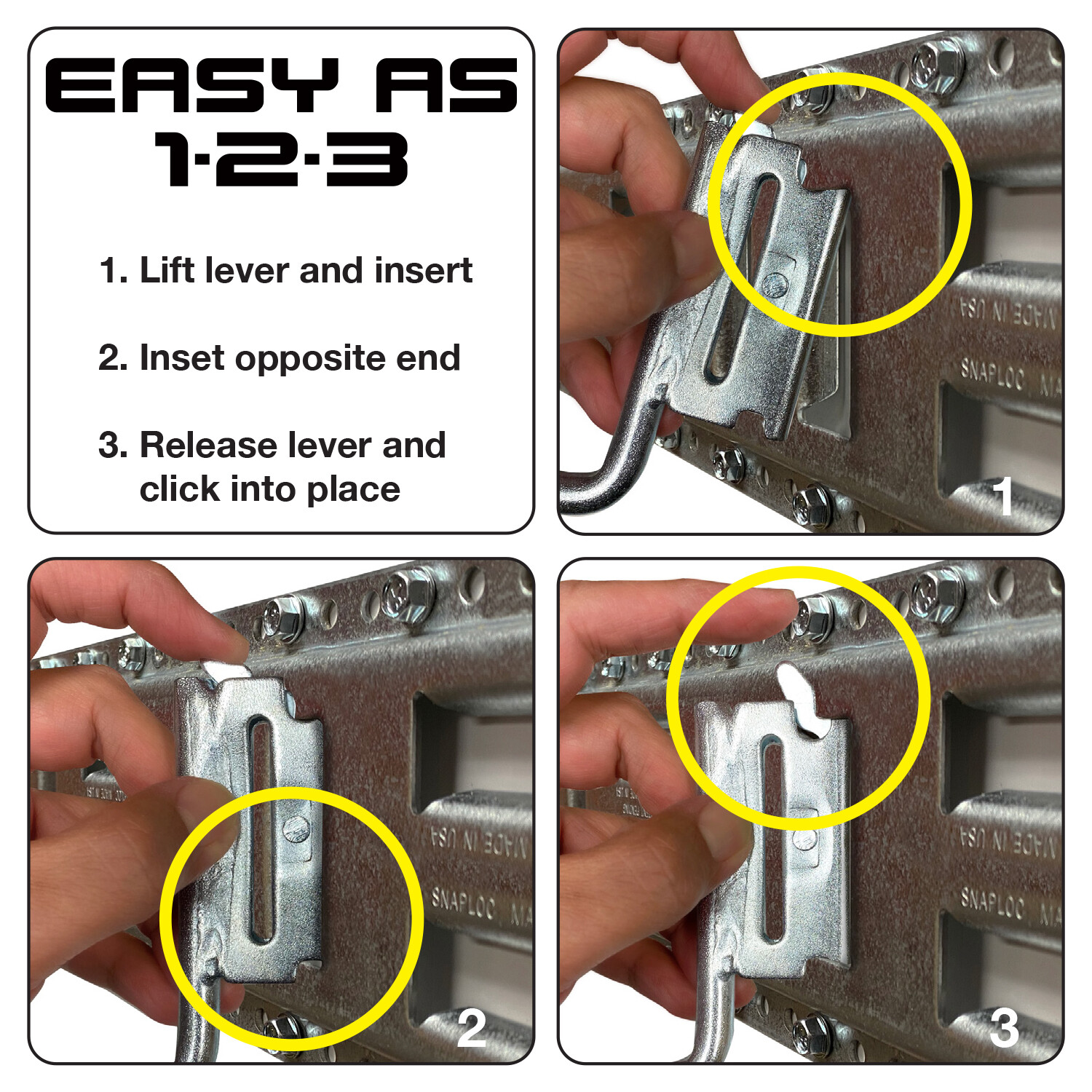 SNAP-LOC E-Track Connector Plate Set 10-Pack