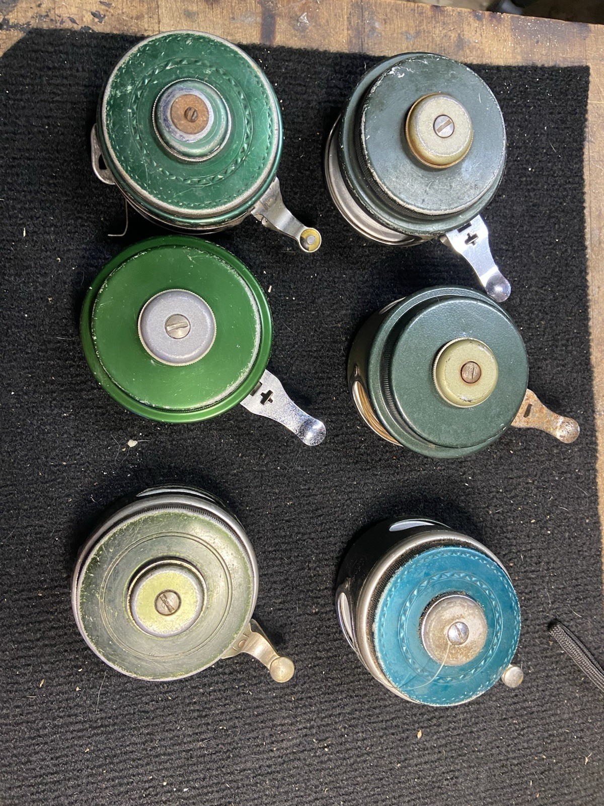 Lot Of 6! Fishing Reels Shakespeare, Langley, these have not been tested,