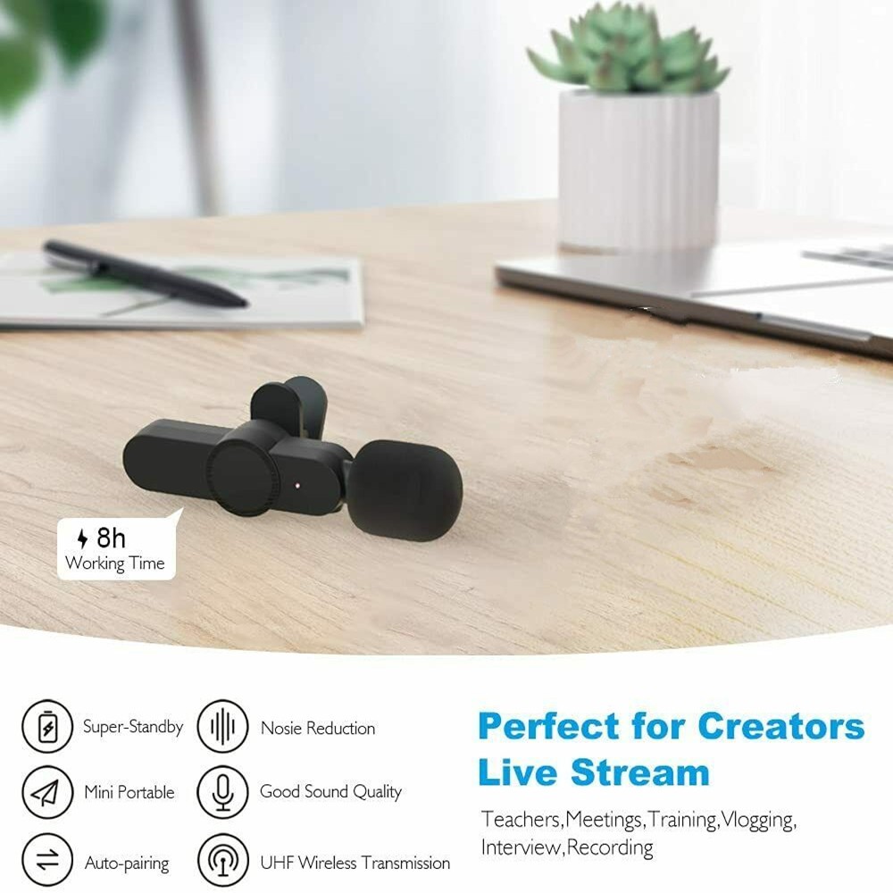 Wireless Microphone Mini Audio With Type-C Receiver For Conference Interview A