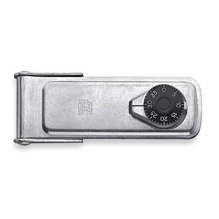 Latching Combination Lock Hasp, 6 In. L,  1Rbp5