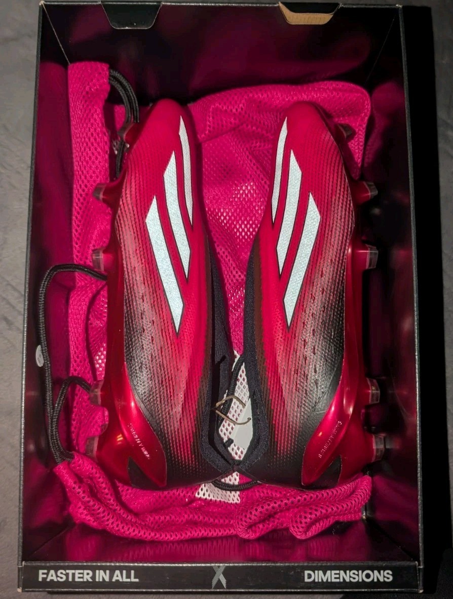 Adidas X Speedportal + FG Pink Black Soccer Cleats GZ5126 Men's 7 Women's 8