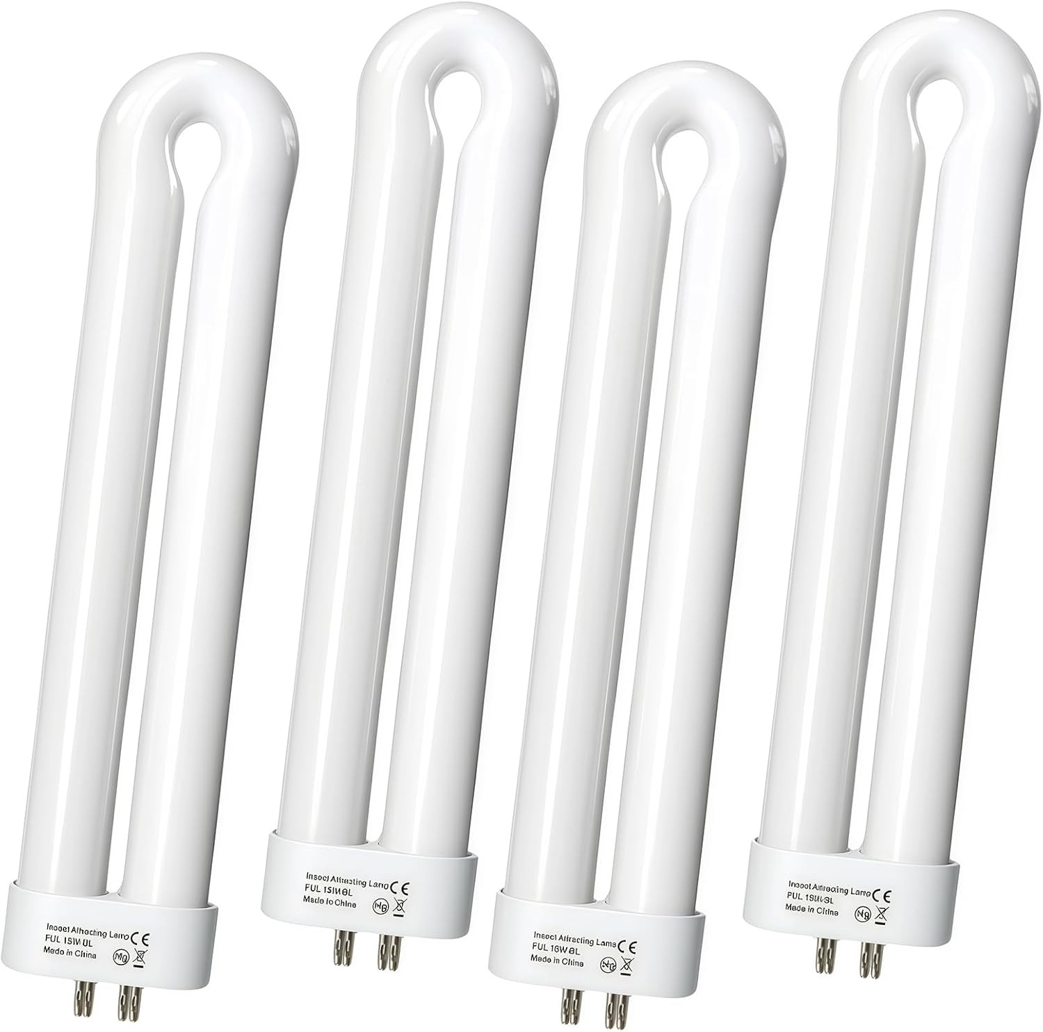 4 Pack 15W 4 Pin Bug Zapper Bulbs For Black Flag BB-15WHT BZ-15 BZ-20 BZ-40