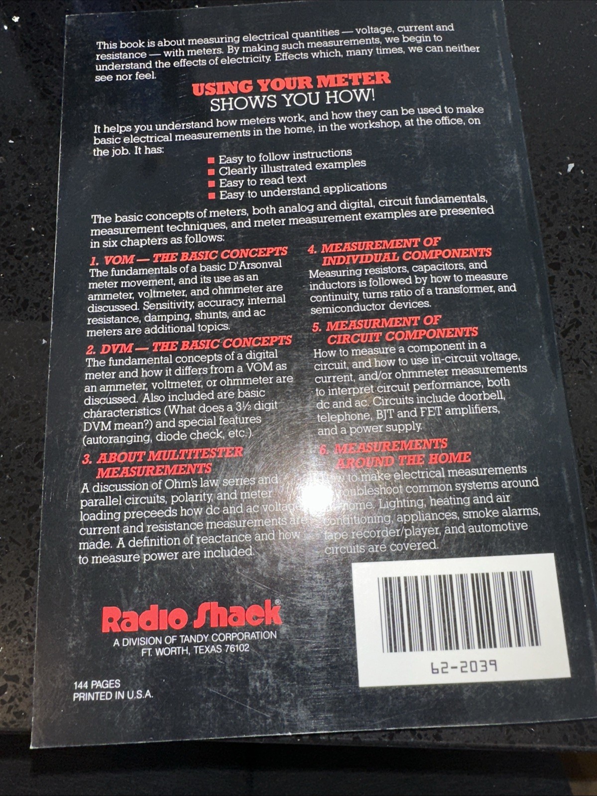Radio Shake Using Your Meter VOM AND DVM Multitesters