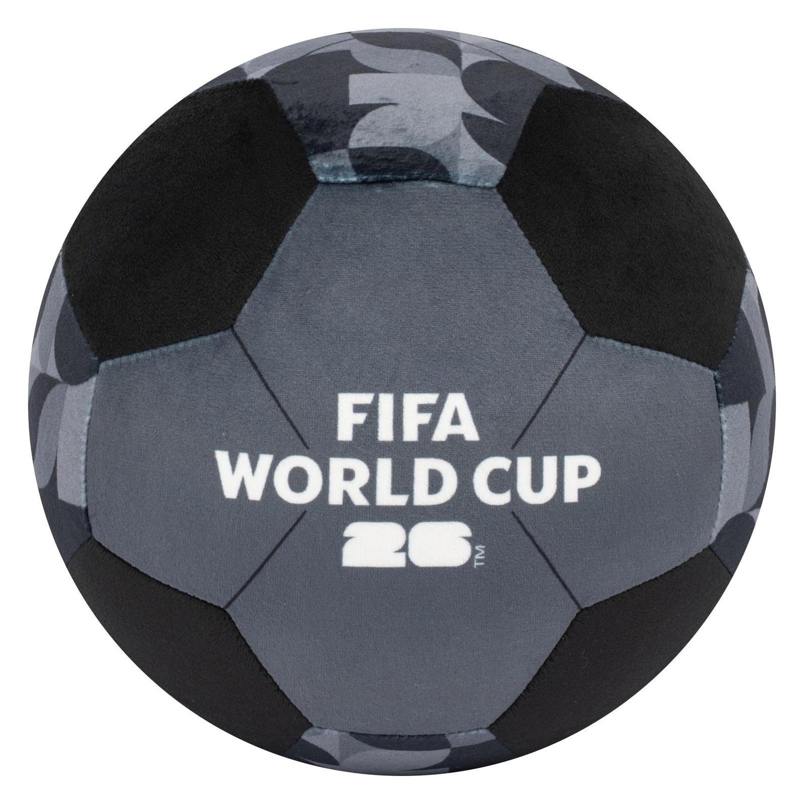 Jazwares FIFA® World Cup 2026 9-Inch Black Plush 9, Soccer Ball