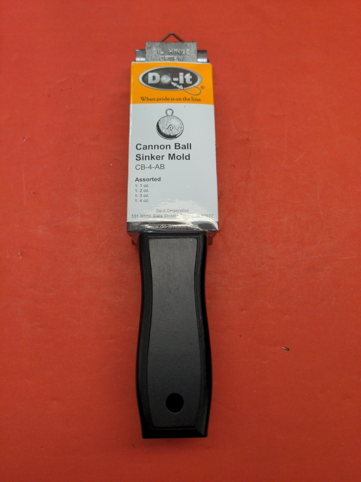 3185-NEW. CANNON BALL SINKER MOLD-CB-4-AB