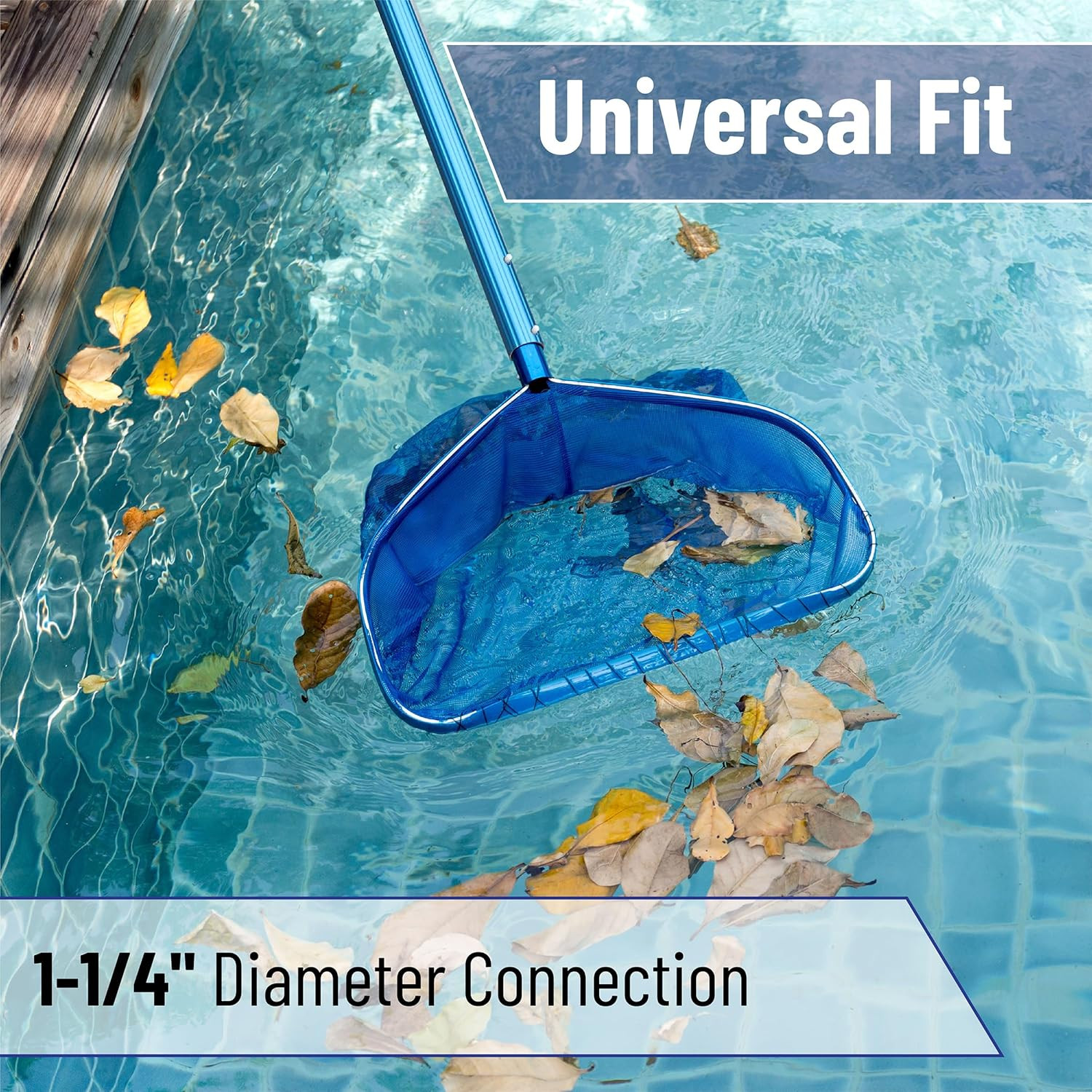 UNCO- Telescopic Pool Pole, 12 Ft, Adjustable 3Pc Expandable Cleaning Pole | Poo