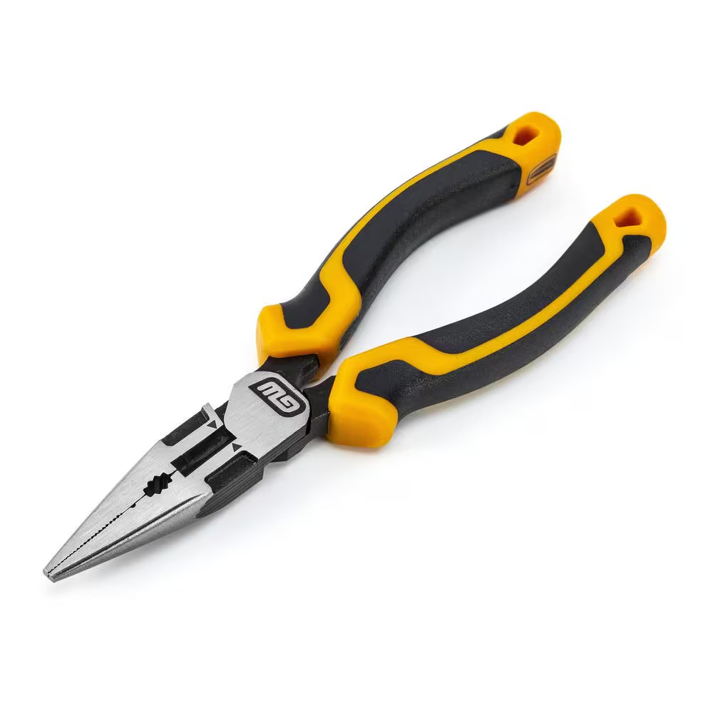 6" PITBULL Dual Material Long Nose Pliers Free Shipping