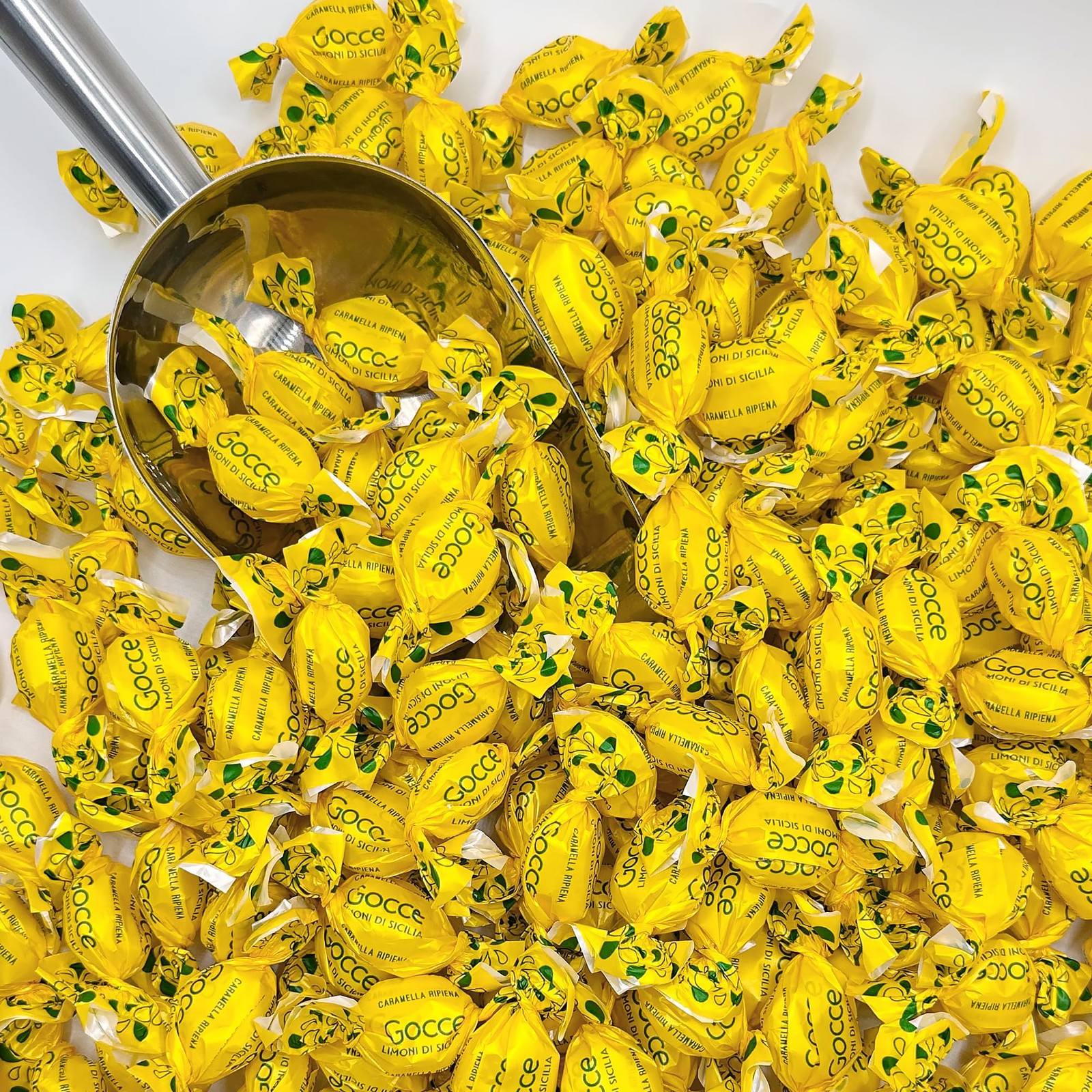 Italian Lemon Drops Hard Candy – 1 Pound Bag – Classic Lemon Candy Individual...