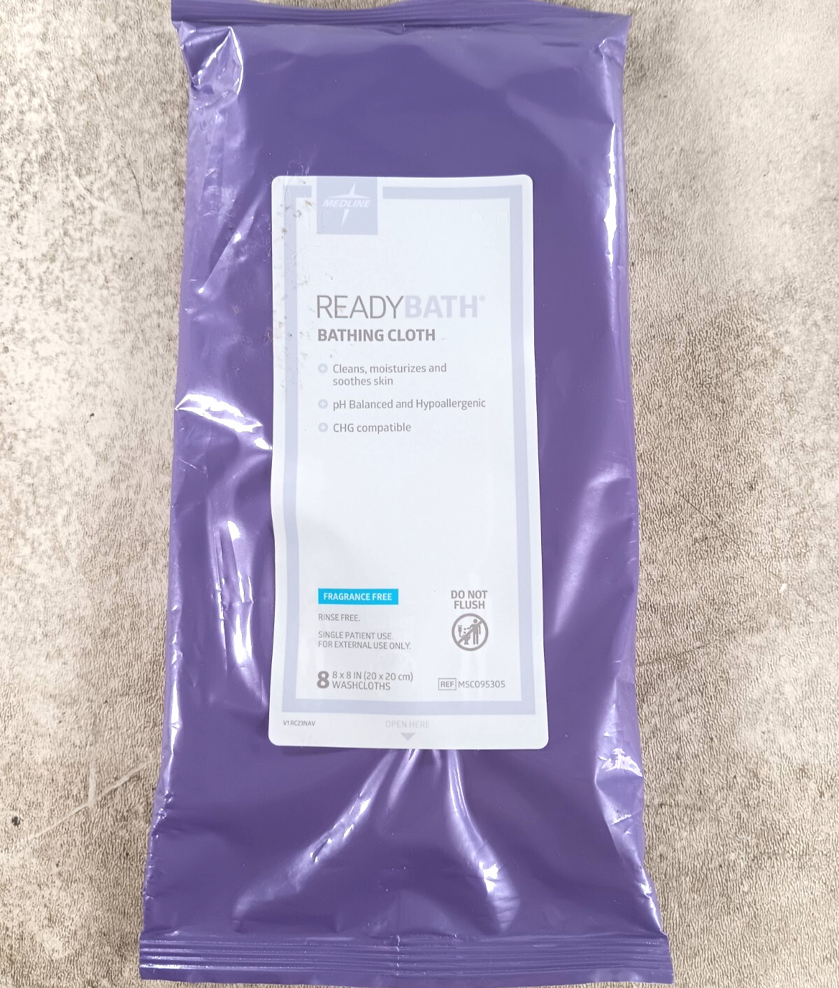 Medline Ready Bath Bathing Cloth Fragrance 8 Washcloths NEW