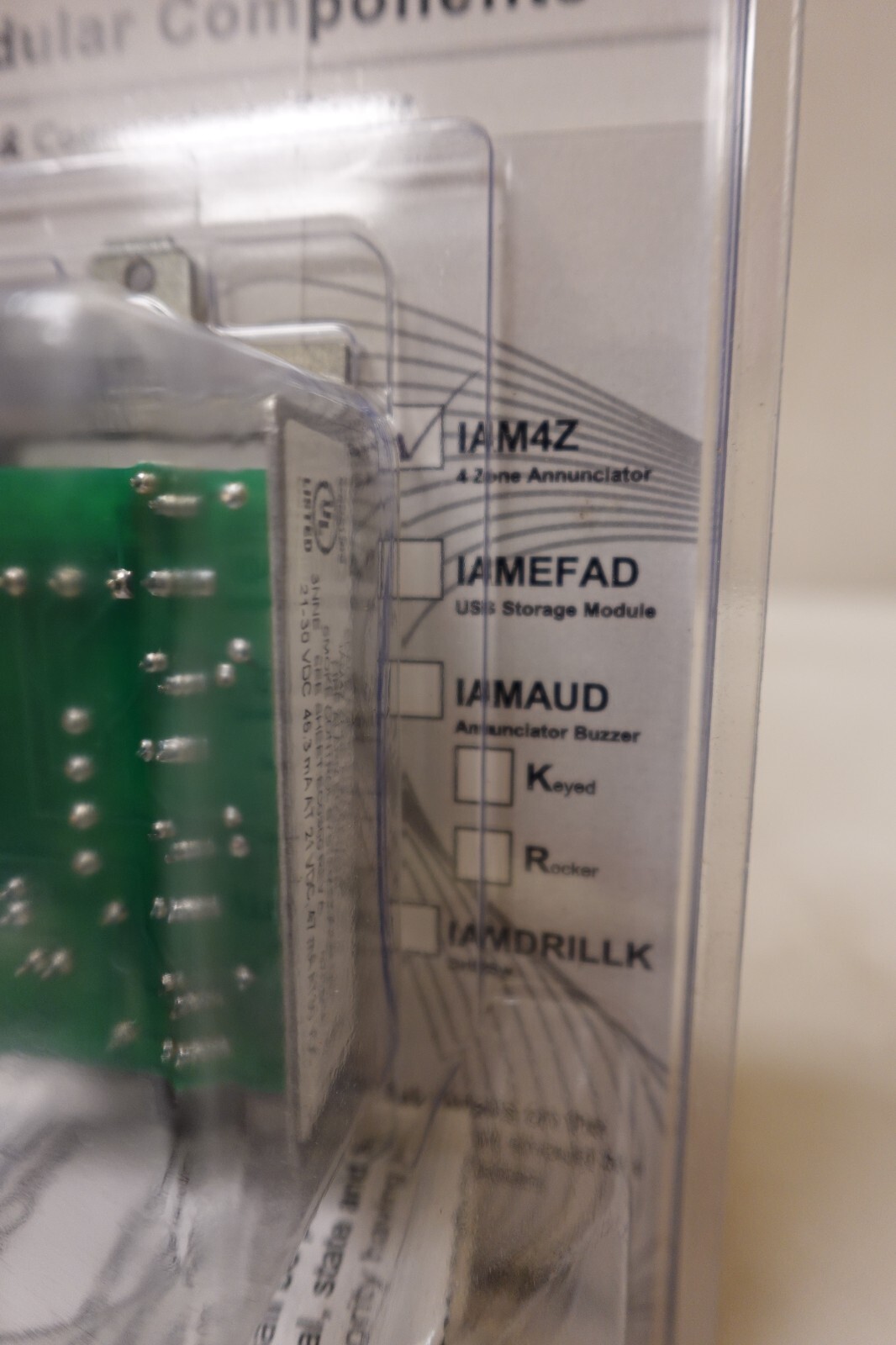 Space Age Electronics - Fire Alarm 4-Zone Annunciator Module IAMZ / IAM4Z
