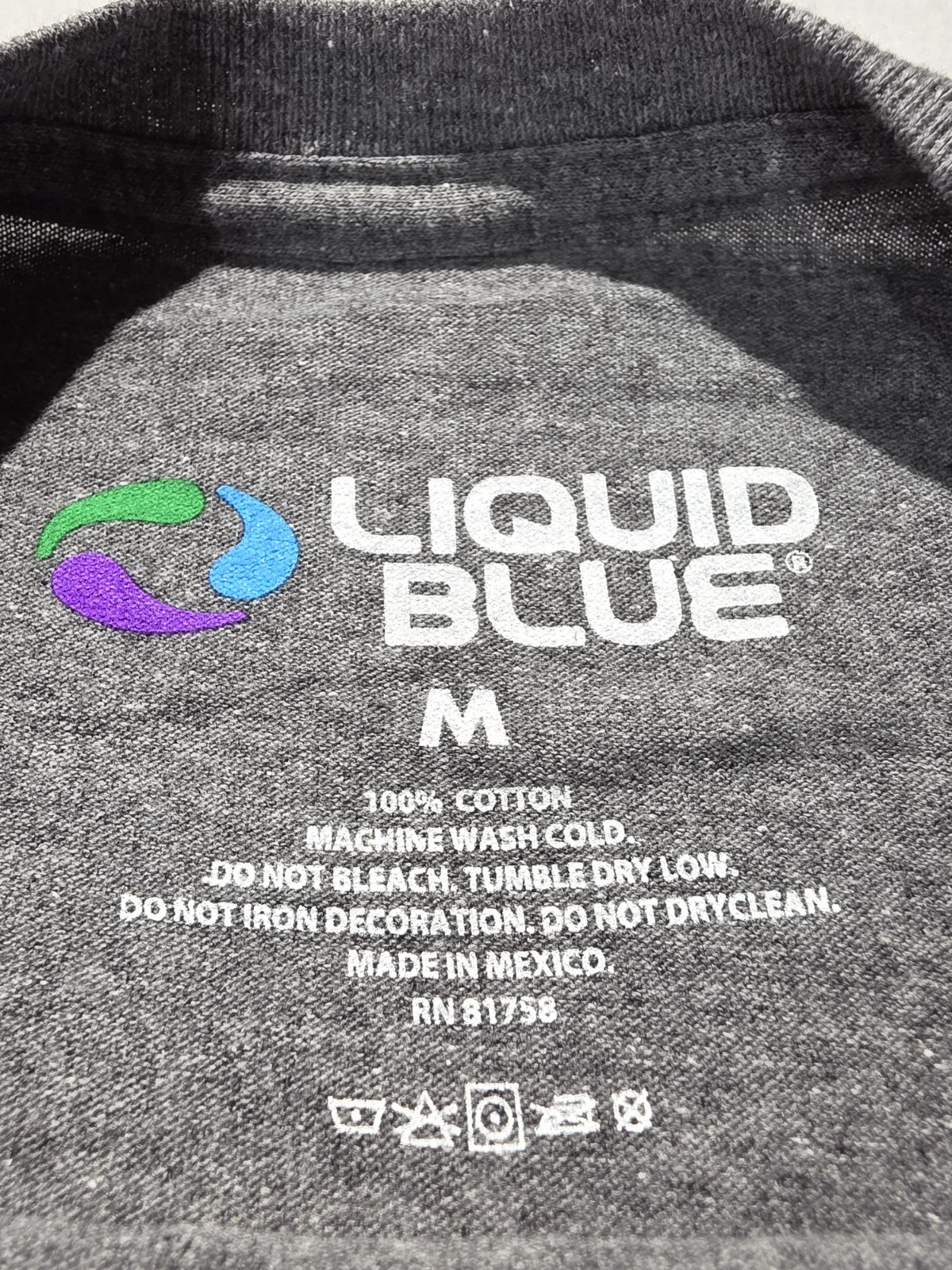 Have A Grateful Day Grateful Dead Steal Your Face Liquid Blue Medium T Shirt