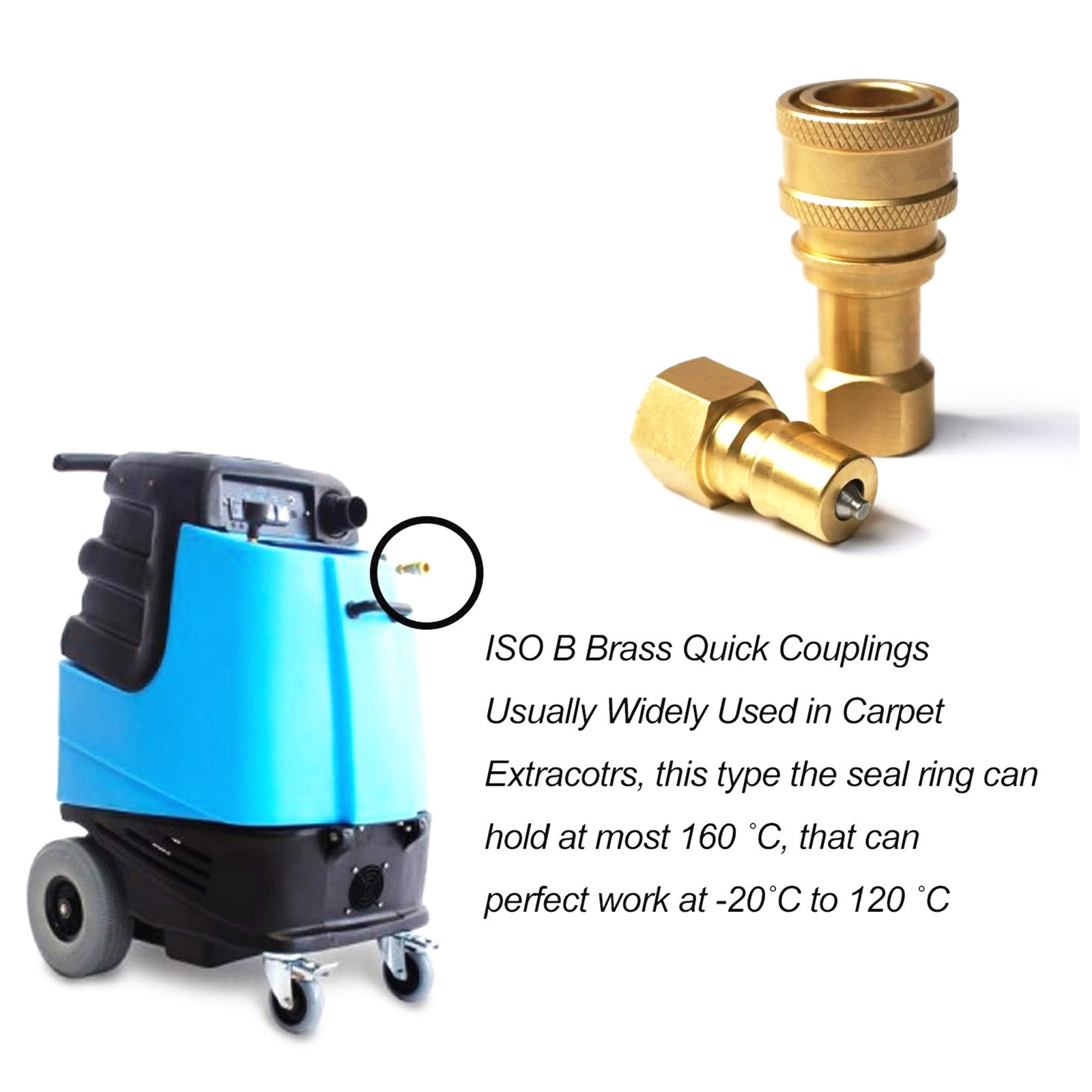 Reliable 1Pack 1/4" Quick Disconnect Coupler Valve for Carpet Extractors