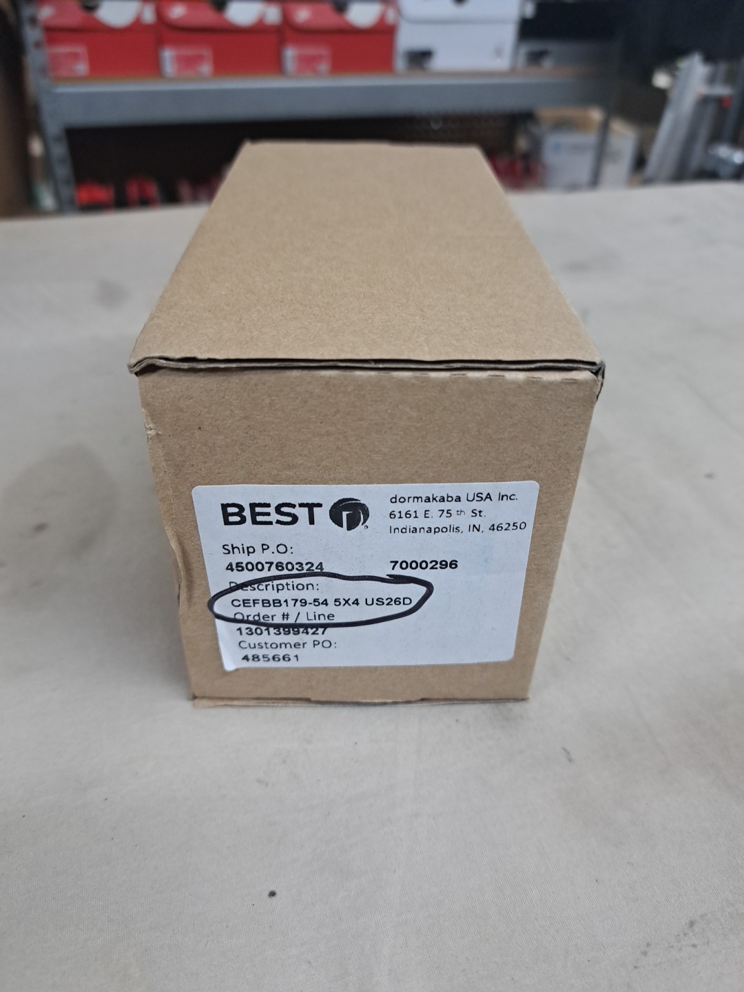 Best Dormakaba CEFBB179-54 5x4  US26D Electrified Hinge Satin Chrome Free Ship!