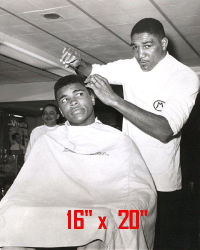 Muhammad Ali~Hair Salon~Spa~Barber~Photo~Hair Cut~Stylist~Poster~16" x 20"