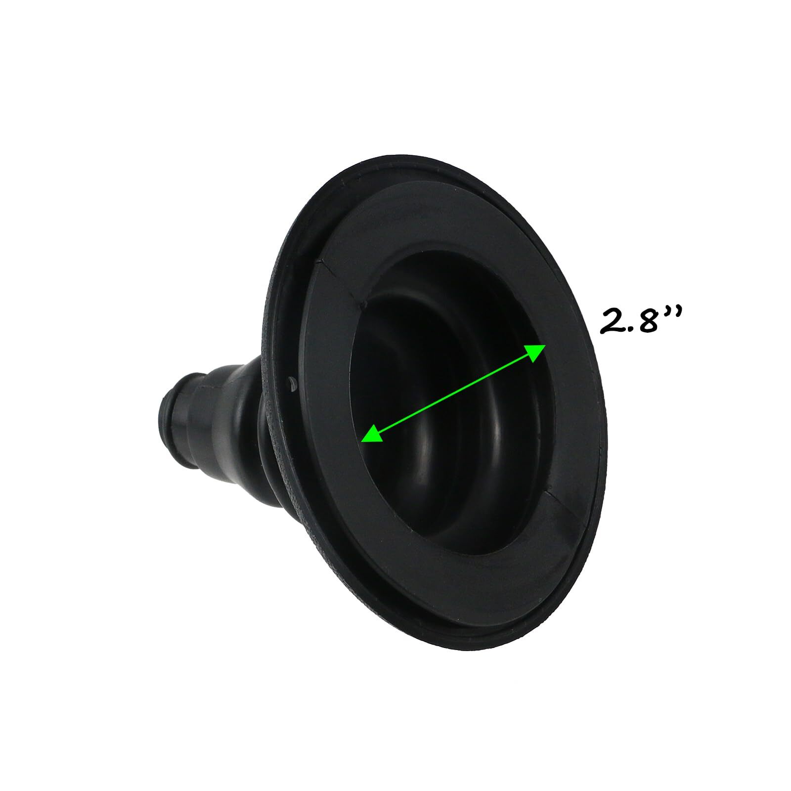 Boat Motor Well Cable BootCable BootFuel Lines Diameter 4.72"-Black