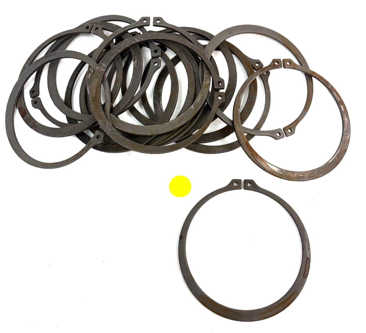 UNBRANDED 4"OD CARBON STEEL SNAP RINGS LOT OF 17