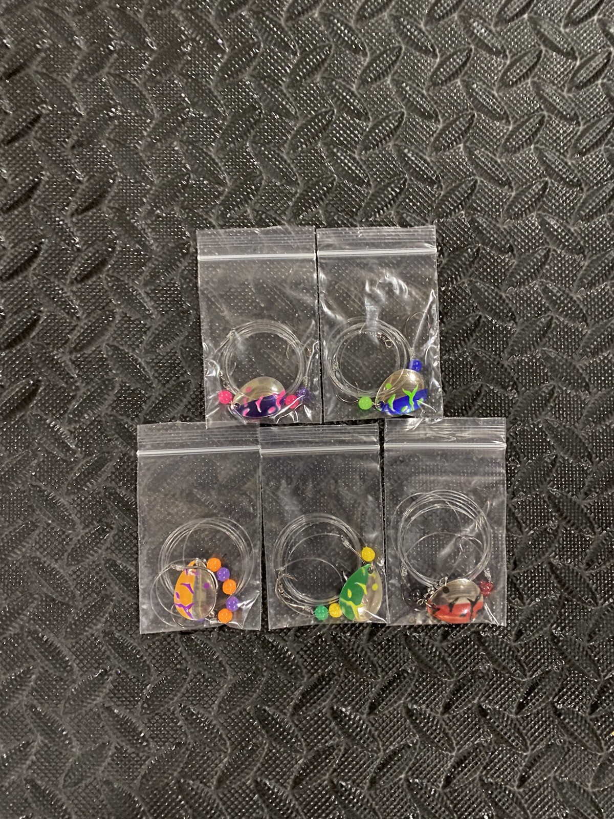 North  Coast Lure Walleye Crawler Harness 5 Pack Dbl Hook Colorado Blade 3