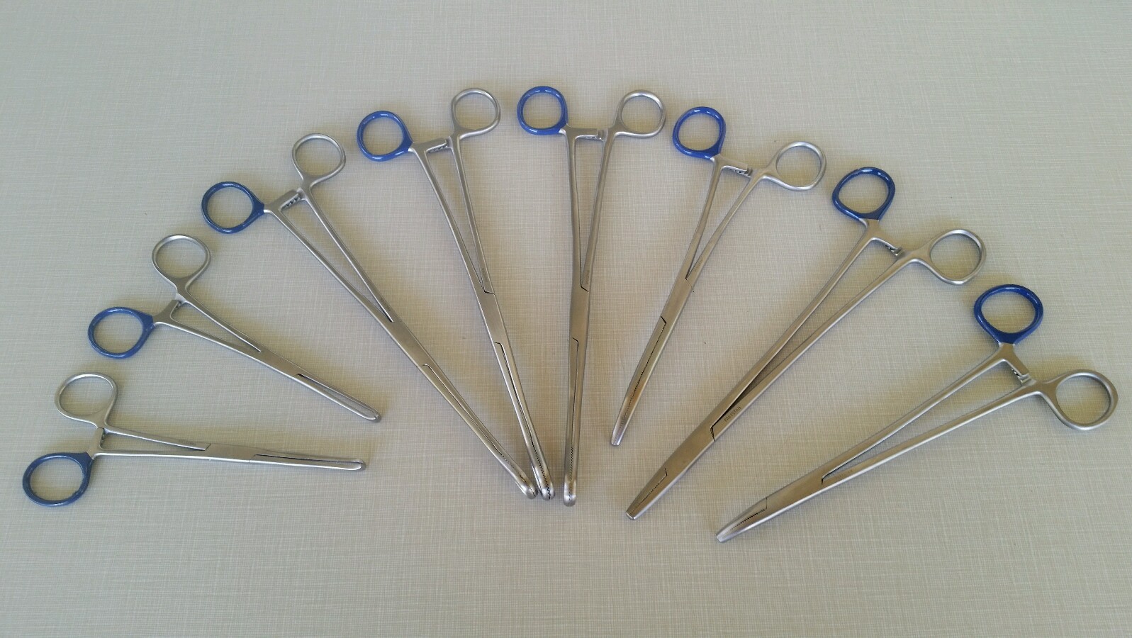 8 Pc Set -☆ Body Piercing Tools/Instruments ☆Large Locking 9-1/2" To 6" Sizes☆