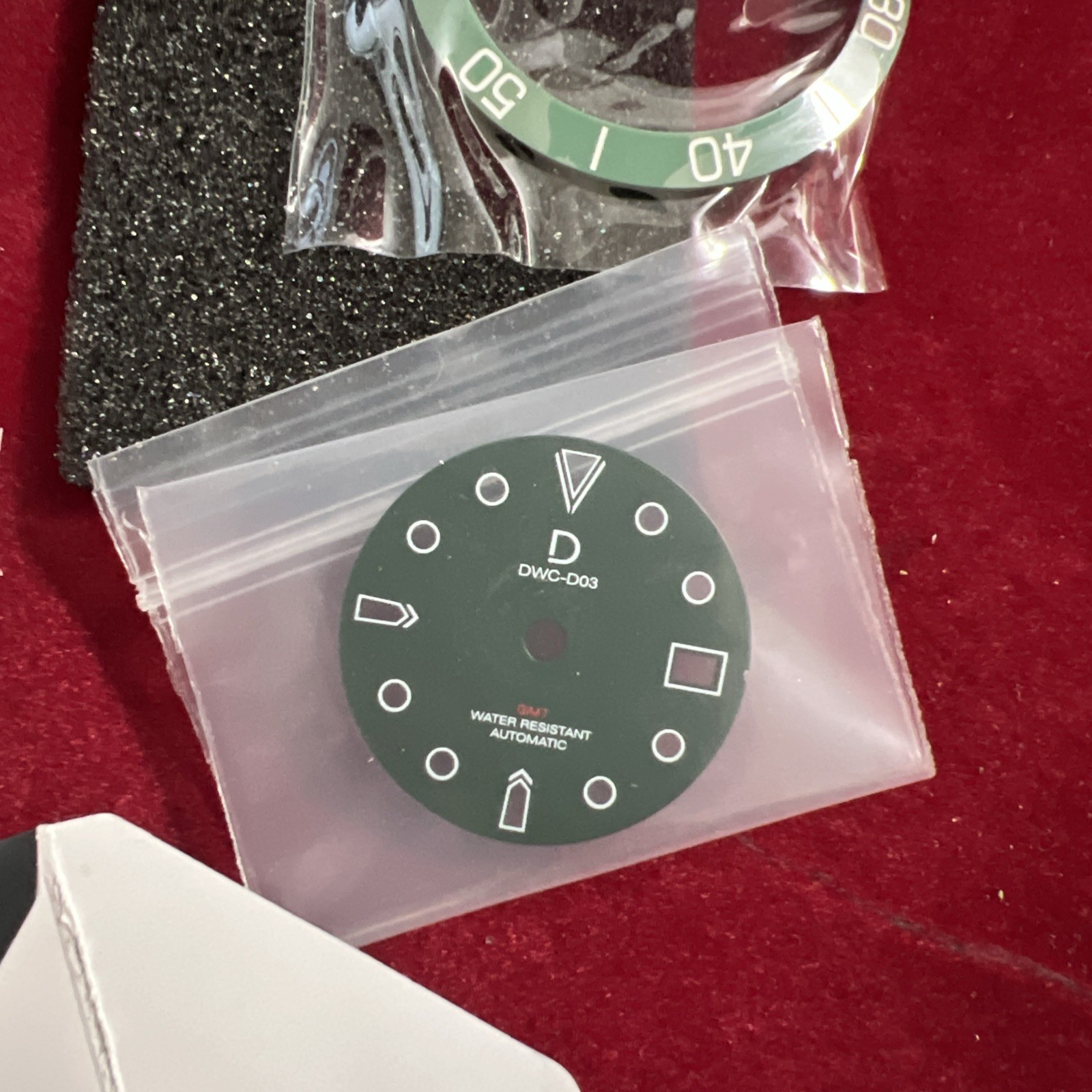 DIY Green Dial , Bezel And Black Strap
