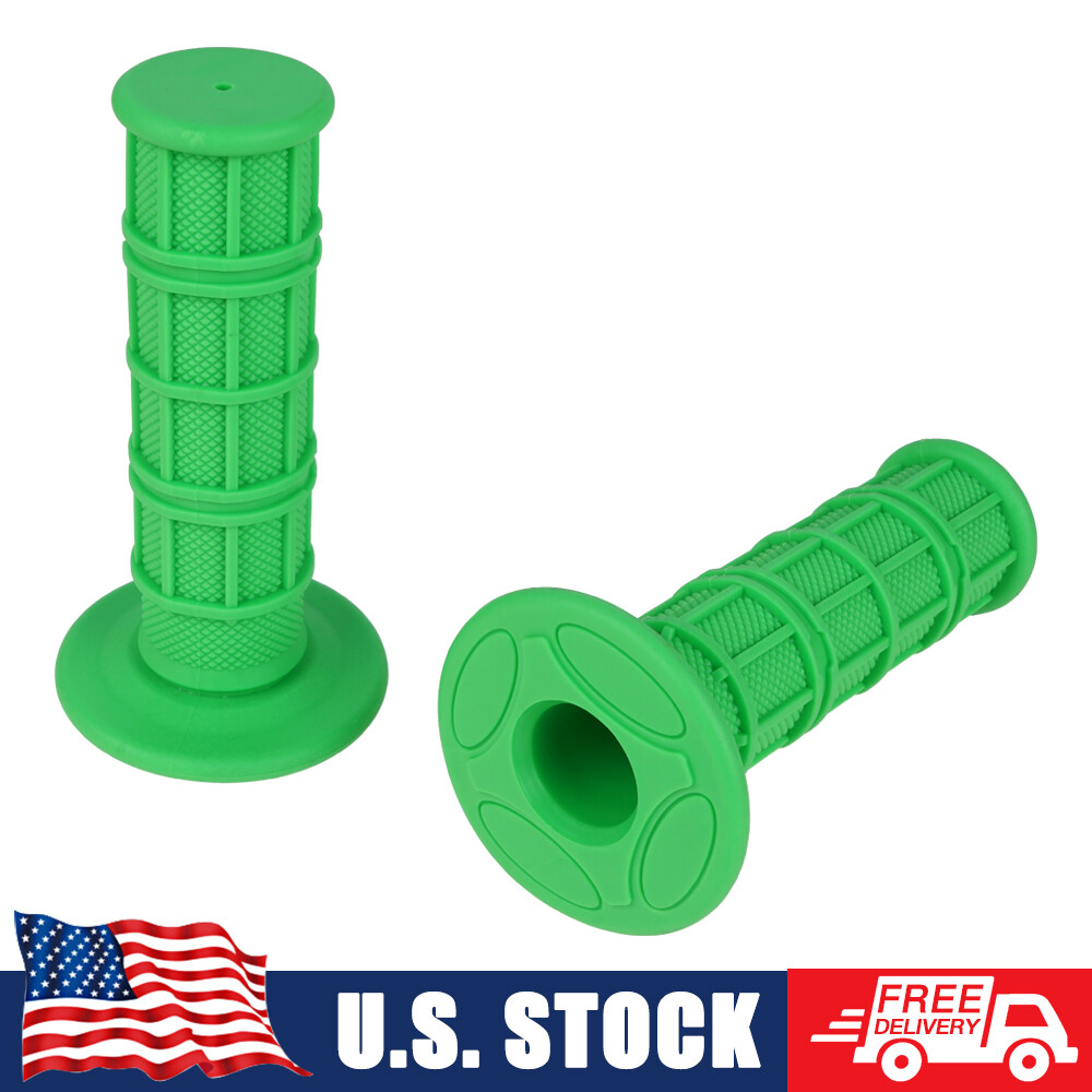 Hand Grips Soft Rubber For Kawasaki Dirt Bike KLX110 KLX140 KLX230 KX65 KX85