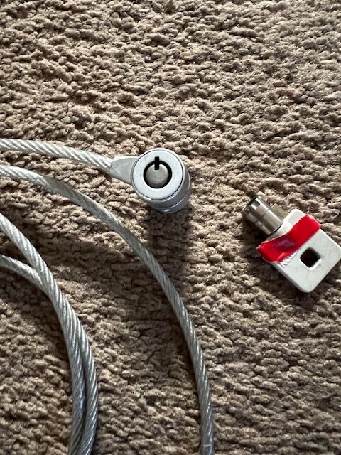 Laptop Security Lock 6' flexible cable
