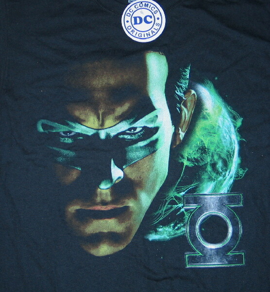 Green Lantern Movie Shadow Portrait Ryan Reynolds Face T-Shirt NEW UNWORN
