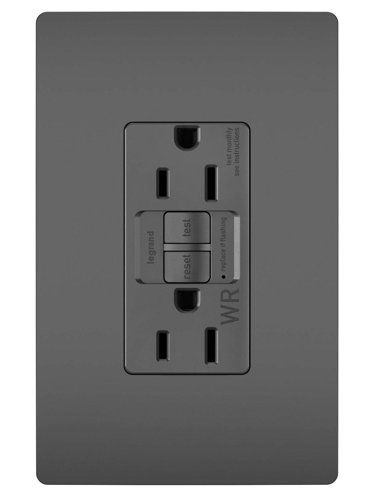 Legrand Radiant 15 Amp Outdoor GFCI Self-Test Tamper Resistant Weather Resist...