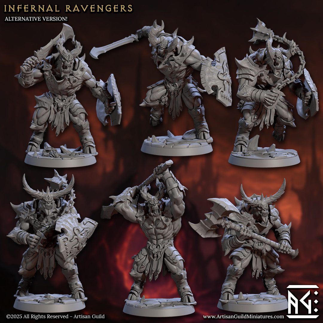 Infernal Warrior - Devil Fighter Cleaver - Artisan Guild - Dungeons and Dragons