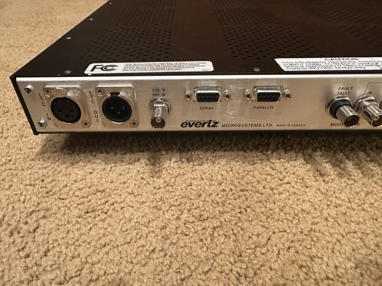 Evertz 8010TM SDI Time Code Master, Used Good Condition