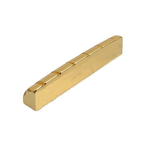 SAPHUE 6-String Acoustic Guitar Brass Nut and Saddle Set,