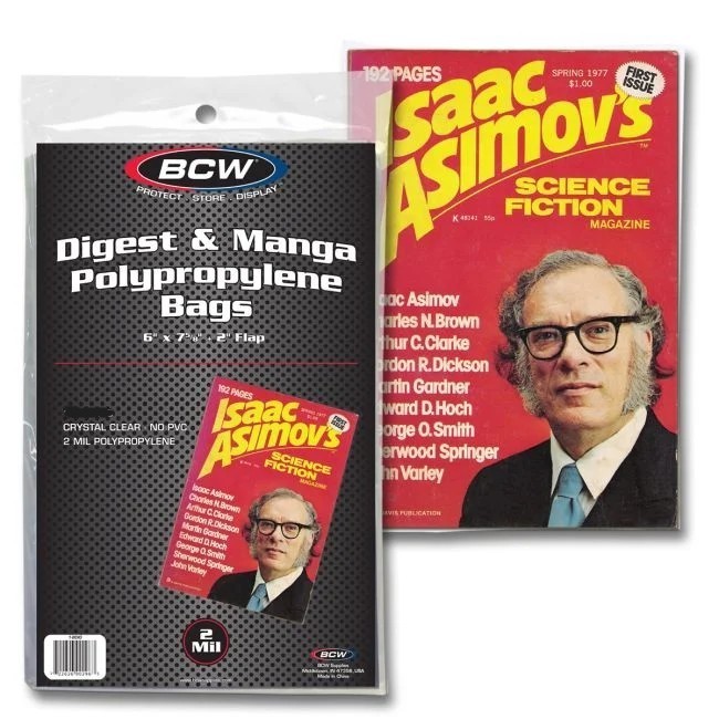 New (500 ct) BCW Digest & Manga Bags Poly Sleeves bags