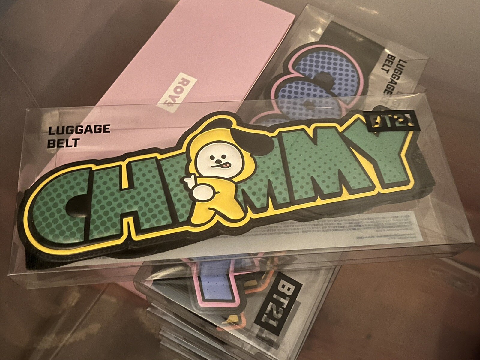 BTS BT21 Chimmy Travel Luggage Strap Belt Accessory  NIB
