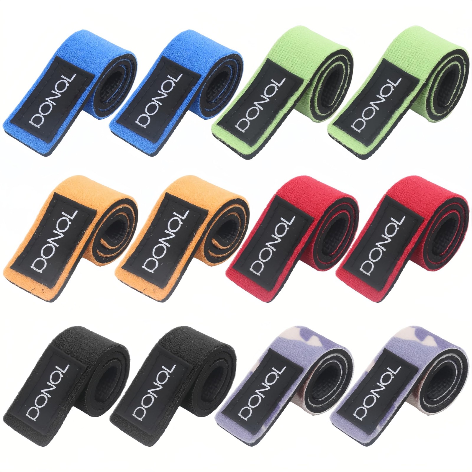 12Pcs Fishing Rod Straps Fishing Pole Straps Stretchy Rods Ties
