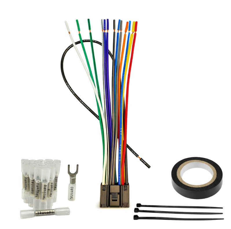 POWER WIRE HARNESS FOR KENWOOD KDC-355U KDC355U KIT WITH CONNECTORS