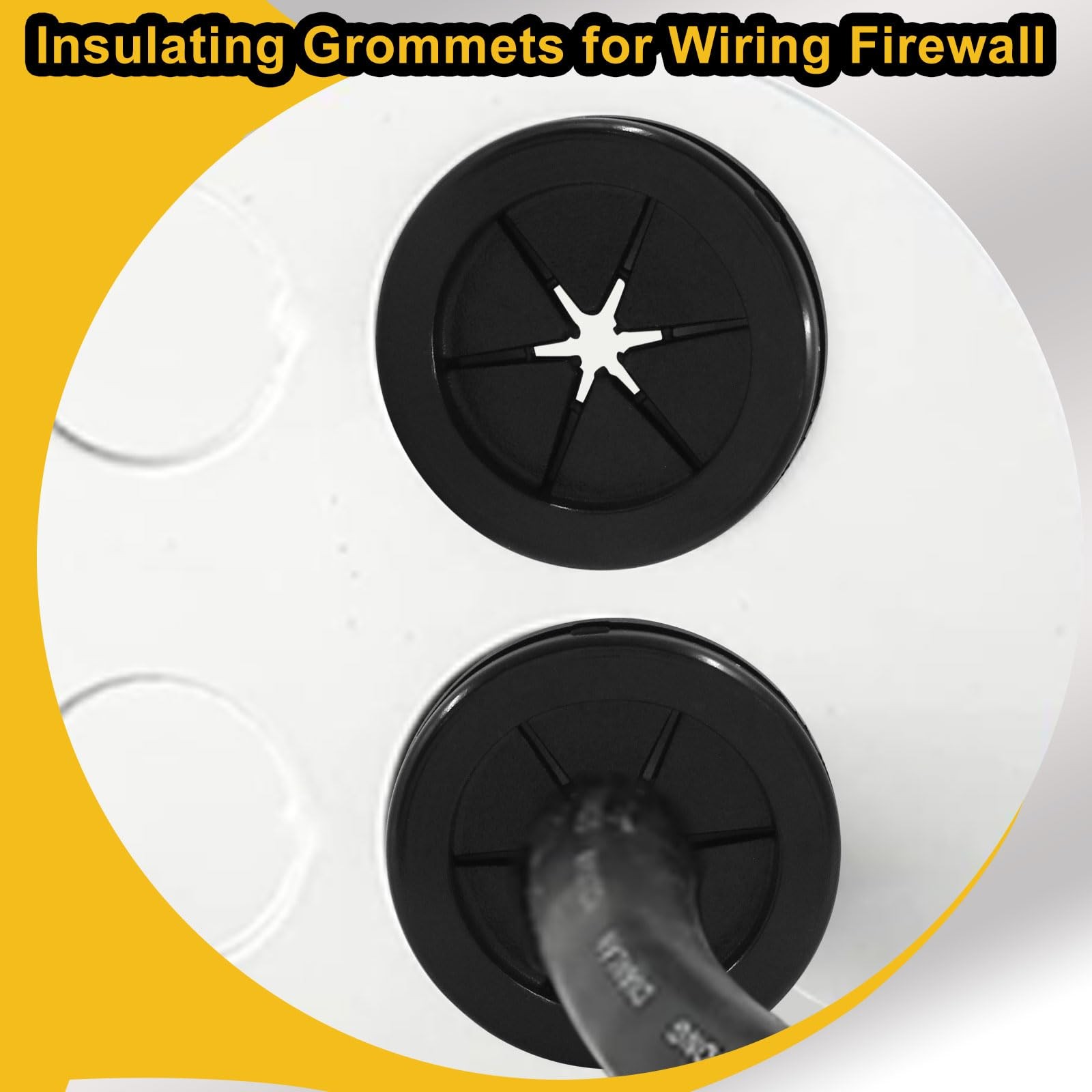 6pcs 1" ID 1 1/4" Drill Hole Rubber Grommets Firewall Hole Plug Wire Protecti