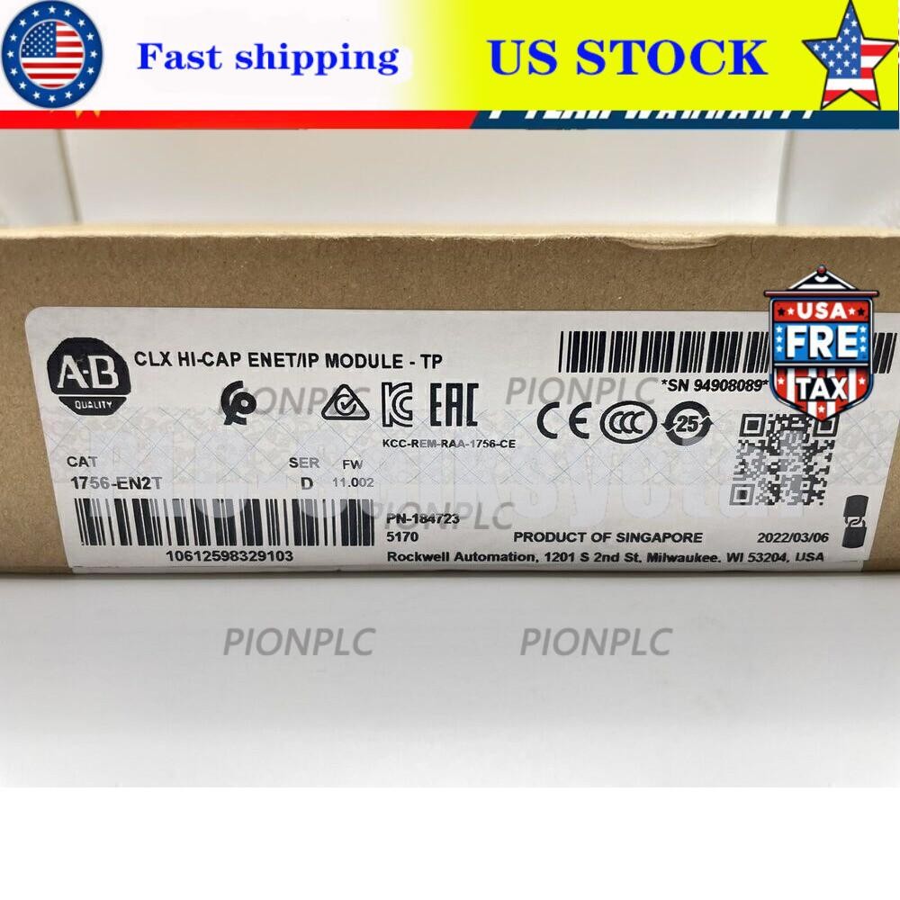 New Sealed Allen Bradley 1756EN2T ControlLogix EtherNet/IP 1756-EN2T US Free Tax