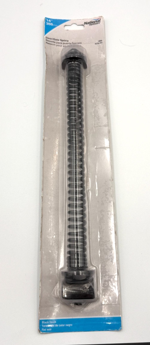 National Hardware N236-612 850 Door & Gate Springs in Black 14"
