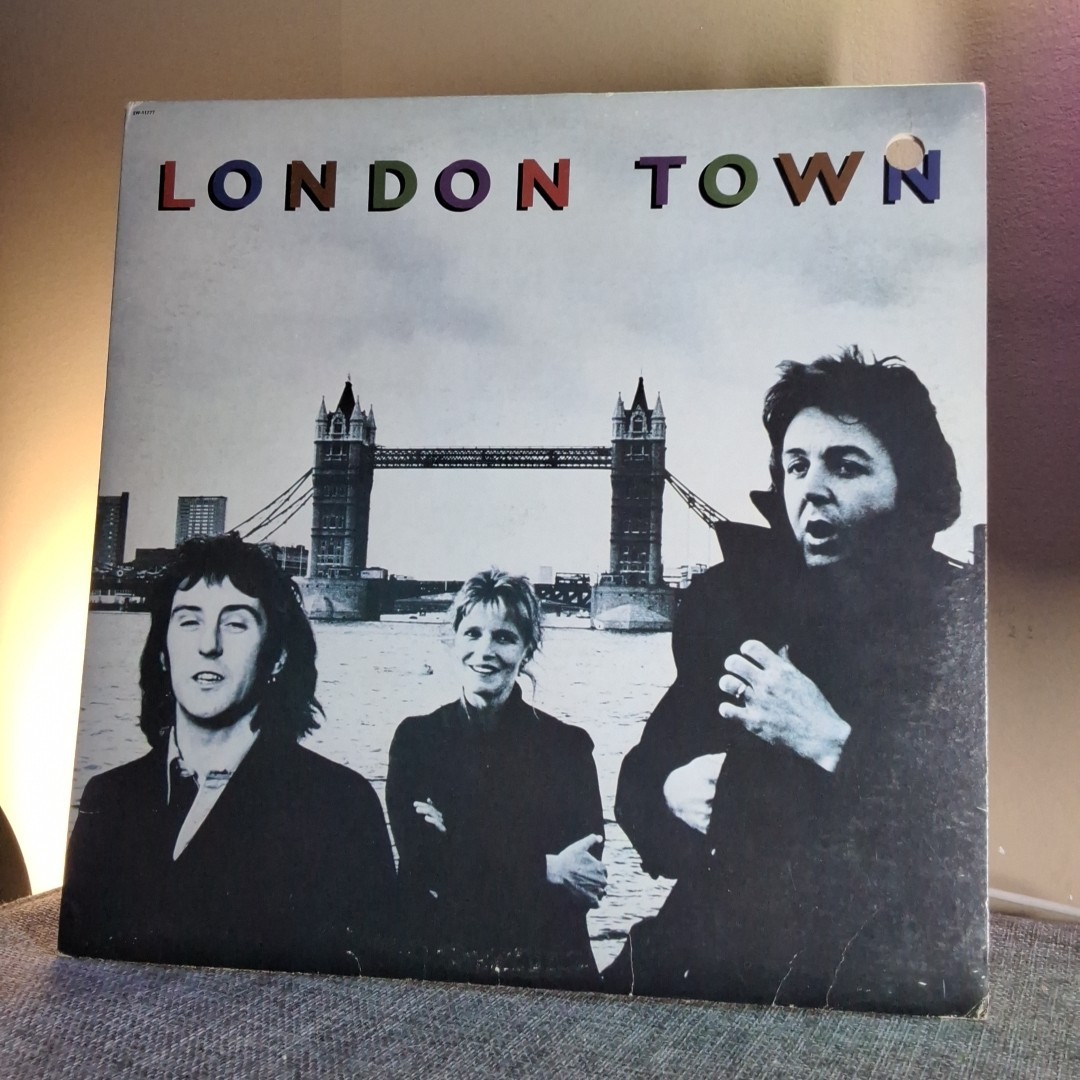 Wings-London Town-1978-Capitol-SW-11777-Poster-Vinyl Record LP