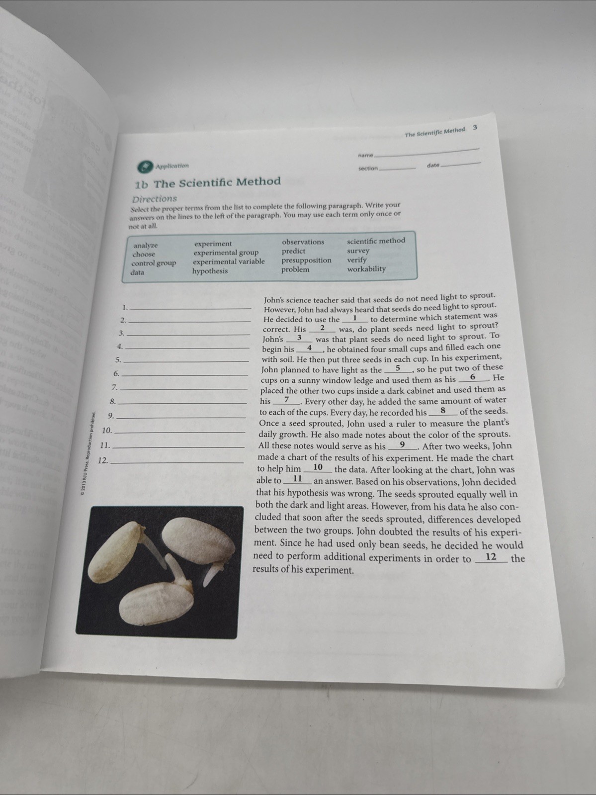 Bob Jones Life Science Student Text & Lab Manual (4th Edition) 7th Grade