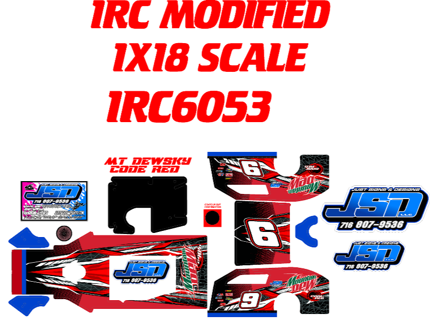 1RC MODIFIED 1RC6053 WRAP MT DEWSKY CODE RED THEME