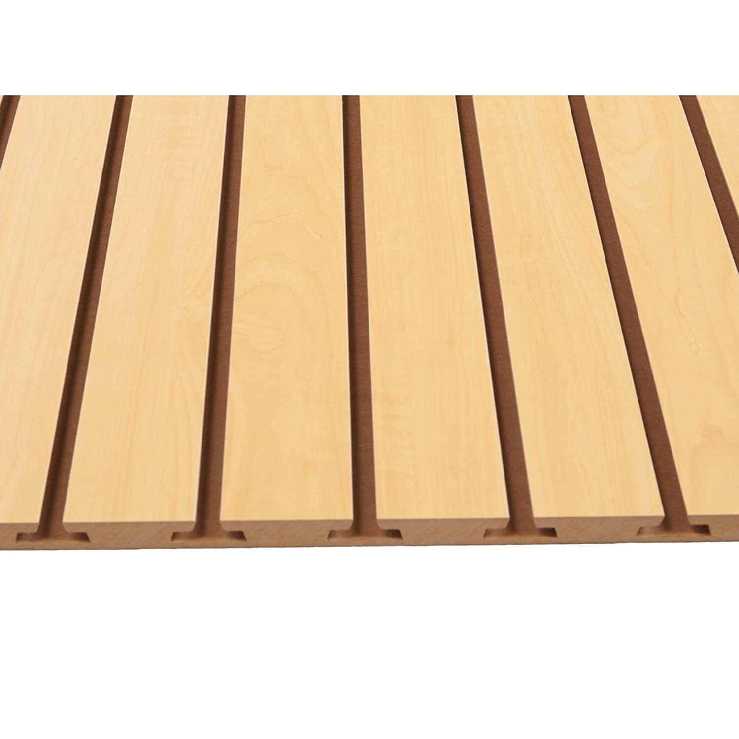 2 Slatwall Easy Panels 4' x 2' Horizontal Maple Fiberboard Panel