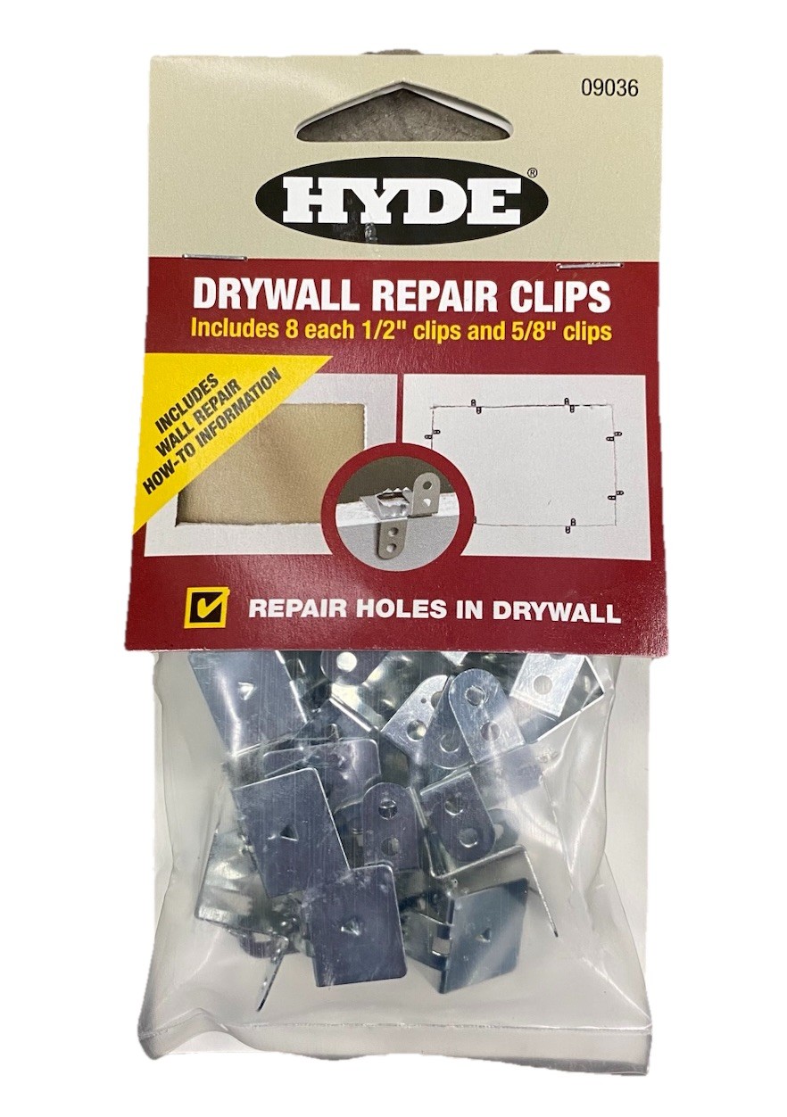 HYDE #09036 DRYWALL REPAIR CLIPS New sealed